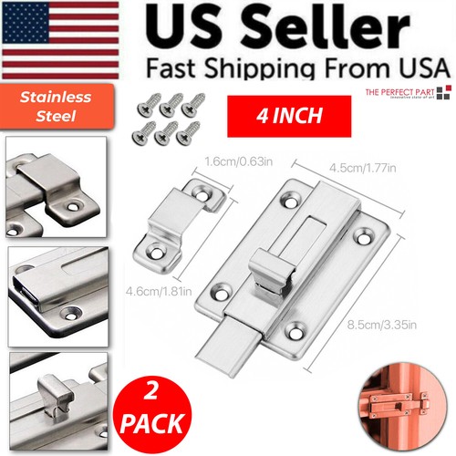 2pcs stainless steel latch - steel,